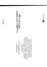 cover of the book La politica estera italiana dall'unità a oggi