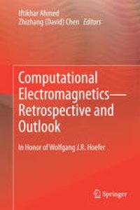 cover of the book Computational Electromagnetics—Retrospective and Outlook: In Honor of Wolfgang J.R. Hoefer