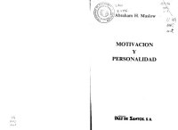 cover of the book Motivación y personalidad