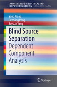 cover of the book Blind Source Separation: Dependent Component Analysis