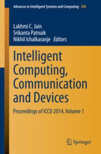 cover of the book Intelligent Computing, Communication and Devices: Proceedings of ICCD 2014, Volume 1