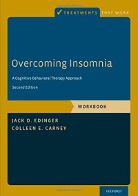 cover of the book Overcoming Insomnia: A Cognitive-Behavioral Therapy Approach, Workbook