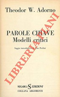 cover of the book Parole chiave. Modelli critici