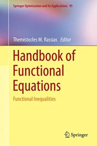 cover of the book Handbook of Functional Equations: Functional Inequalities