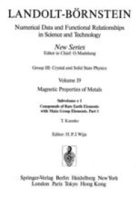 cover of the book Compounds of Rare Earth Elements with Main Group Elements. Part 1