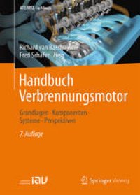 cover of the book Handbuch Verbrennungsmotor: Grundlagen, Komponenten, Systeme, Perspektiven