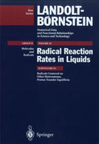 cover of the book Radicals Centered on Other Heteroatoms. Proton Transfer Equilibria