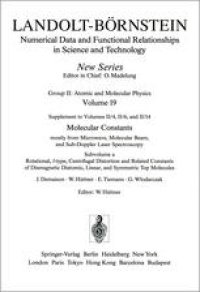 cover of the book Rotational and Related Constants of Diamagnetic Diatomic, Linear, and Symmetric Top Molecules