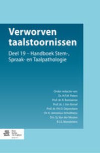 cover of the book Verworven taalstoornissen: Handboek Stem–, Spraak– en Taalpathologie 19