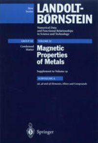 cover of the book 3d, 4d and 5d Elements, Alloys and Compounds