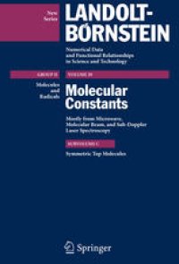 cover of the book Symmetric Top Molecules