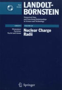 cover of the book Nuclear Charge Radii