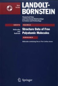 cover of the book Molecules containing One or Two Carbon Atoms