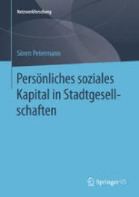 cover of the book Persönliches soziales Kapital in Stadtgesellschaften