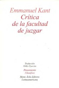 cover of the book Crítica de la facultad de juzgar