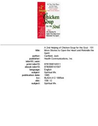 cover of the book A 2nd Helping of Chicken Soup for the Soul_ 101 More Stories to Open the Heart and Rekindle the Spirit