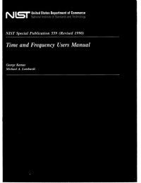 cover of the book Time and Frequency Users Manual