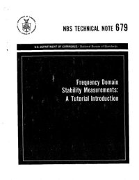 cover of the book Frequency Domain Stability Measurements: A Tutorial Introduction