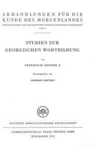 cover of the book Studien zur georgischen Wortbildung