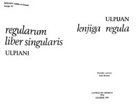 cover of the book Knjiga regula = Regularum liber singularis