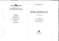 cover of the book Kritika praktičkoga uma