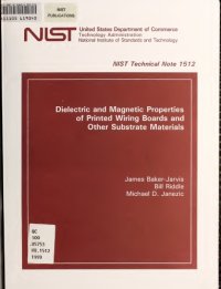 cover of the book Dielectric and Magnetic Properties of Printed Wiring Boards and Other Substrate Materials