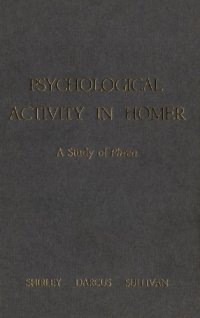 cover of the book Psychological Activity in Homer