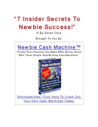 cover of the book 7 Insider Secrets to Newbie Success!