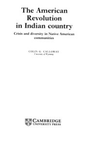 cover of the book The American Revolution in Indian Country: Crisis and Diversity in Native American Communities