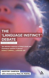 cover of the book The 'Language Instinct' Debate