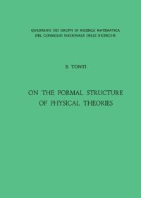 cover of the book On the Formal Structure of Physical Theories