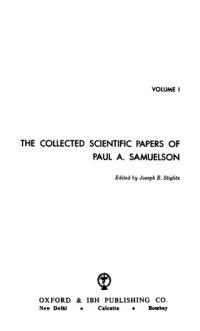 cover of the book The Collected Scientific Papers of Paul A. Samuelson, Volume I