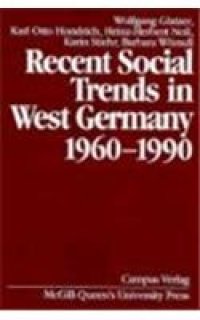 cover of the book Recent Social Trends in West Germany, 1960-1990