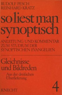 cover of the book Gleichnisse und Bildreden, Teil 1: Aus der dreifachen Überlieferung