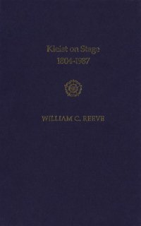 cover of the book Kleist on Stage, 1804-1987