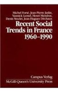 cover of the book Recent Social Trends in France, 1960-1990