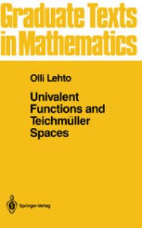 cover of the book Univalent Functions and Teichmüller Spaces