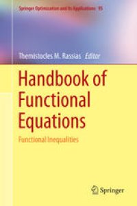 cover of the book Handbook of Functional Equations: Functional Inequalities