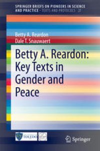 cover of the book Betty A. Reardon: Key Texts in Gender and Peace