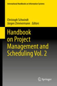 cover of the book Handbook on Project Management and Scheduling Vol. 2