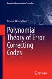 cover of the book Polynomial Theory of Error Correcting Codes