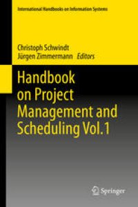 cover of the book Handbook on Project Management and Scheduling Vol.1