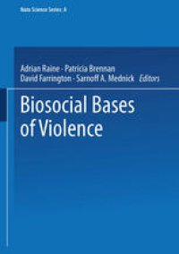 cover of the book Biosocial Bases of Violence