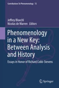 cover of the book Phenomenology in a New Key: Between Analysis and History: Essays in Honor of Richard Cobb-Stevens