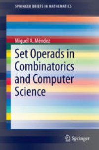 cover of the book Set Operads in Combinatorics and Computer Science