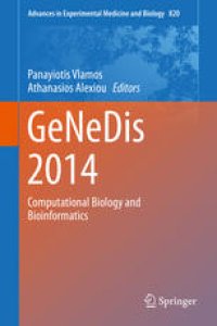 cover of the book GeNeDis 2014: Computational Biology and Bioinformatics