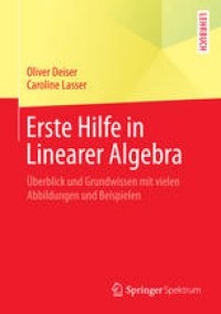 cover of the book Erste Hilfe in Linearer Algebra: Überblick und Grundwissen mit vielen Abbildungen und Beispielen