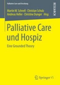 cover of the book Palliative Care und Hospiz: Eine Grounded Theory