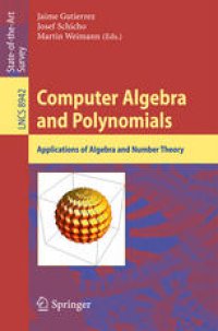 cover of the book Computer Algebra and Polynomials: Applications of Algebra and Number Theory