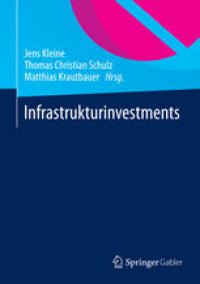 cover of the book Infrastrukturinvestments